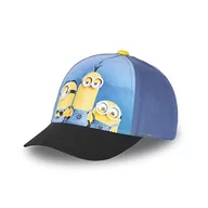 Czapki damskie - les minions MNO6 Czapka baseballowa, czarny/niebieski, 52 chłopięca, Czarny/Niebieski - miniaturka - grafika 1
