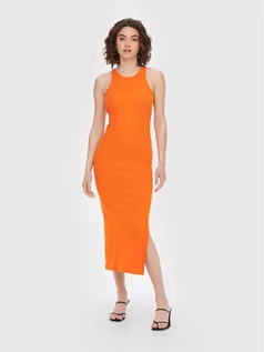 Sukienki - Only Sukienka codzienna Lindsay 15235138 Pomarańczowy Slim Fit - grafika 1