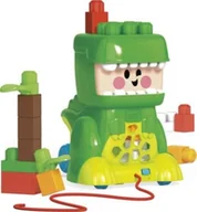 Klocki - Mega Bloks, figurka z dźwiękiem Jammy Stackers T-Rex + klocki - miniaturka - grafika 1