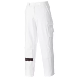 Spodnie męskie - Portwest portwest krótkie spodnie dla malarzy i dekoratorów Biały  biały, 42 W X 44 W Lang S817WHTXXL - grafika 1