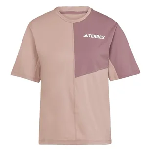 adidas Kobiety Terrex Multi CLIMACOOL T-shirt, warm clay, L - Buty trekkingowe damskie - miniaturka - grafika 1