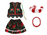 Stroje karnawałowe - ZESTAW KRAKOWIANKA CZARNY 98-110 4el - miniaturka - grafika 1