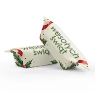 Cukierki - Krówki świąteczne z personalizowanym nadrukiem – 1 kg - miniaturka - grafika 1