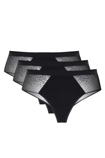 Milly/S figi bezszwowe oddychające trójpak (kolor czarny, rozmiar 36) - Majtki damskie - miniaturka - grafika 1