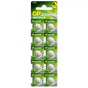 GP pastylkowa alkaliczna; AG12LR43; 1.5V list 10 szt. 186-U10 - Baterie i akcesoria - miniaturka - grafika 2