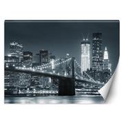 Fototapety - Fototapeta, Nowy Jork Most Brookliński czarno-biały (Rozmiar 100x70) - miniaturka - grafika 1
