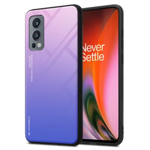 Pokrowiec Do OnePlus Nord 2 5G Etui w RÓŻOWO - NIEBIESKI TPU Obudowa Case Cover Plecki Ochronny Cadorabo - Etui i futerały do telefonów - miniaturka - grafika 1
