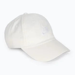 Czapka z daszkiem Nike Club Unstructured Futura Wash sail/white - Czapki damskie - miniaturka - grafika 1