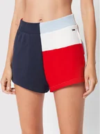 Spodenki damskie - Tommy Jeans Szorty sportowe Archive Blocking DW0DW13592 Kolorowy Relaxed Fit - miniaturka - grafika 1