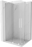 Kabiny prysznicowe - Mexen Velar L Duo kabina prysznicowa rozsuwana 100x90 cm, transparent, biała - 871-100-090-02-03-20 - miniaturka - grafika 1