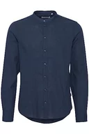 Koszule męskie - CASUAL FRIDAY Męska koszula CFAnton 0053 CC LS Linen Mix Shirt koszula męska, 194013_ciemna granatowa, XXL, 194013_dark Navy, XXL - miniaturka - grafika 1