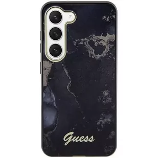 Etui Guess GUHCS23SHTMRSK do Samsung Galaxy S23 S911 czarny/black hardcase Golden Marble Collection - Etui i futerały do telefonów - miniaturka - grafika 3