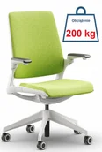 Fotele i krzesła biurowe - Fotel biurowy SMART SW10S obciążenie do 200 kg/atest do pracy 24/7- tapicerowany - miniaturka - grafika 1