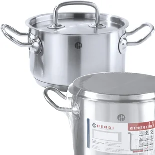 Hendi GARNEK ŚREDNI KITCHEN LINE Z POKRYWKĄ 5,5L 836309 - Akcesoria gastronomiczne - miniaturka - grafika 5