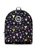 Plecaki - hype Plecaki do szkoły, domu, BTS, pracy, na weekendy, Czarna/wiele serc złota brokatowa nakładka, Jeden rozmiar, Casual - miniaturka - grafika 1