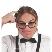 Dodatki do strojów karnawałowych - Okulary Nerda Kujona - miniaturka - grafika 1
