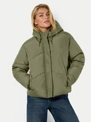 Kurtki damskie - Noisy May Kurtka zimowa Tenna 27030499 Zielony Regular Fit - miniaturka - grafika 1