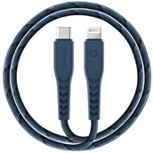 Kable - ENERGEA kabel Nyloflex USB-C - Lightning C94 MFI 1.5m niebieski/blue - miniaturka - grafika 1
