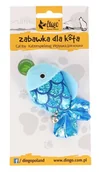 Zabawki dla kotów - DINGO Zabawka dla kota Rybka 8 cm niebieska - miniaturka - grafika 1
