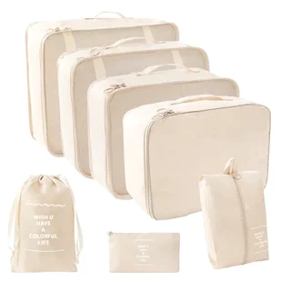 Zestaw organizerów do walizki Artnico beżowy - Torby podróżne - miniaturka - grafika 1