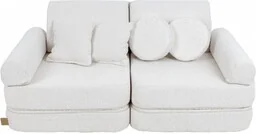 Pocket Sofa Plus Boucle Biała - MeowBaby - Fotele i pufy dla dzieci Pocket Sofa Plus Boucle Biała - MeowBaby - Fotele i pufy dla dzieci - miniaturka - grafika 1