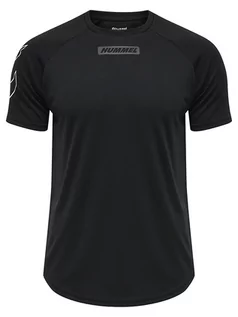 Koszulki sportowe męskie - Hummel Koszulka sportowa "Topaz" w kolorze czarnym - grafika 1