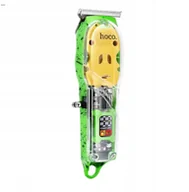 Maszynki do strzyżenia - Maszynka do strzyżenia włosów Hoco DAR12 zielona - miniaturka - grafika 1