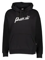 Bluzy damskie - Puma Bluza "Essentials+" w kolorze czarnym - miniaturka - grafika 1
