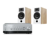 Zestawy stereo - Yamaha R-N800A (srebrny) + Diva 3 (dąb) - miniaturka - grafika 1