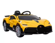 Pojazdy elektryczne dla dzieci - Import SUPER-TOYS ORYGINALNE BUGATTI DIVO PEŁNA OPCJA MIĘKKIE KOŁA MIĘKKIE SIEDZENIE/HL338 HL-338-ŻÓŁTY - miniaturka - grafika 1