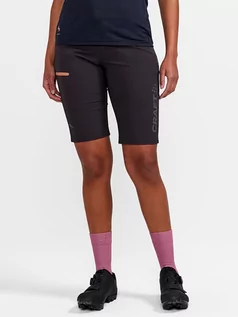 Spodnie sportowe damskie - Craft Szorty kolarskie "Pro Gravel" w kolorze czarnym - grafika 1