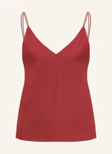 Calvin Klein Top Satynowy rot - Koszulki i topy damskie - miniaturka - grafika 1