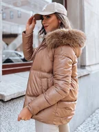 Kurtki damskie - Kurtka zimowa damska pikowana SPARKLE złota Dstreet TY3949-L - miniaturka - grafika 1
