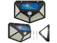 Lampy ogrodowe - Lampa Solarna Czujnik Ruchu Zmierzchu 100 Led - miniaturka - grafika 1
