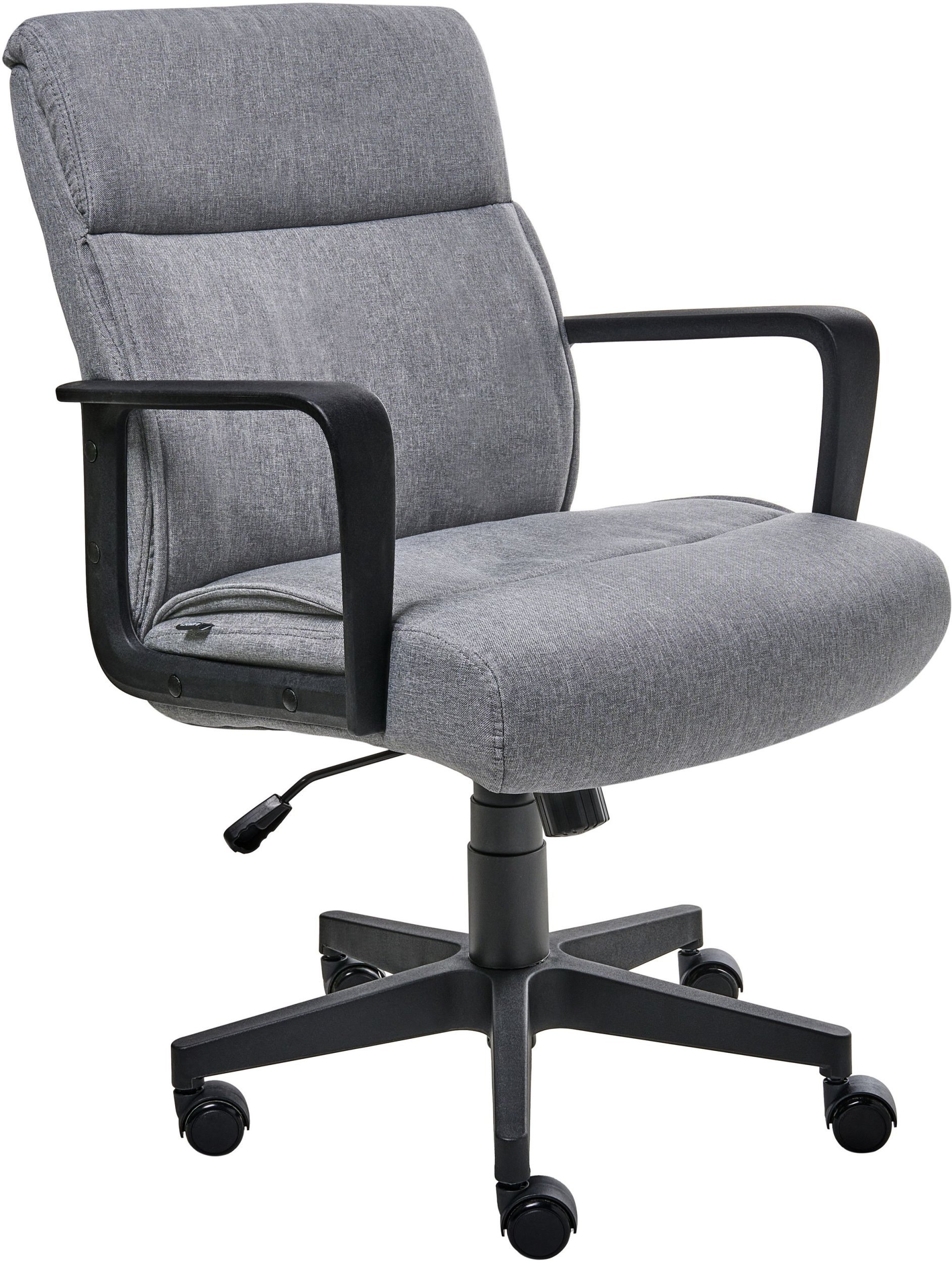 Beliani Krzesło biurowe BYRON Szary