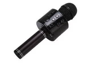 Mikrofon Karaoke Z Głośnikiem Czarny - Instrumenty muzyczne dla dzieci - miniaturka - grafika 1