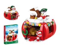 Klocki - ŚWIĄTECZNY DOMEK Z KLOCKÓW W KSZTAŁCIE JABŁKA – 292 ELEMENTY, ZESTAW DLA DZIECI 6+ - miniaturka - grafika 1