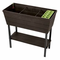 Donice - Keter Donica z systemem nawadniania Urban Bloomer, brązowa, 82x37,3x78 cm - miniaturka - grafika 1