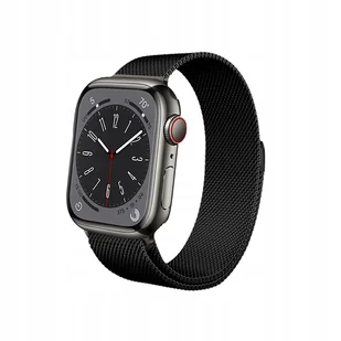 Apple Crong Pasek ze stali nierdzewnej Crong Milano Steel do Watch 42/44 mm czarny CRG-44MST-BLK - Akcesoria do smartwatchy - miniaturka - grafika 2