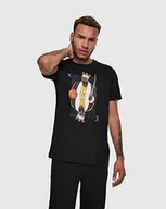 Koszulki męskie - Mister Tee Męski T-shirt King James La, czarny, 3XL MT842 - miniaturka - grafika 1