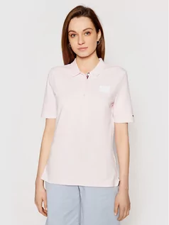 Koszulki i topy damskie - Tommy Hilfiger Polo WW0WW32607 Różowy Regular Fit - grafika 1