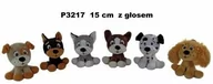Maskotki i pluszaki - Sun-day Pluszak Pies z Glosem 15cm Sa Siedzacy - miniaturka - grafika 1