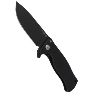 LionSteel - Nóż SR Flipper Aluminum Black / Black Blade - SR11A BB - Noże - miniaturka - grafika 4