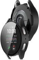 Akcesoria do smartwatchy - Bizon Etui ze szkłem do zegarka Case+Glass Watch do Galaxy Watch 7 44 mm, czarne - miniaturka - grafika 1