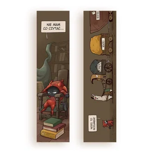 Zakładka kartonowa - Nie mam co czytać - gadżet - Zakładki do książek - miniaturka - grafika 1