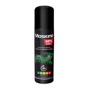 Moskine Płyn na komary, kleszcze, meszki DEET 50%, 80ml >> DARMOWA 59zł w 24H << - Problemy skórne - miniaturka - grafika 1