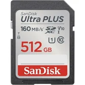 Karty pamięci - SANDISK Ultra Plus SDXC 512GB SDSDUNC-512G-GN6IN - miniaturka - grafika 1