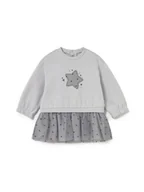 Sukienki i spódniczki dla dziewczynek - Mayoral Sukienka dzianinowa 2912 Szary Regular Fit - miniaturka - grafika 1