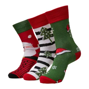 Skarpety Świąteczne Unisex Dla Dorosłych Santa Claus (zestaw 4 Sztuk) - Skarpetki i podkolanówki sportowe - miniaturka - grafika 1