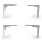 Meble modułowe i akcesoria - Srebrne nóżki do łóżka T1-F06 - miniaturka - grafika 1